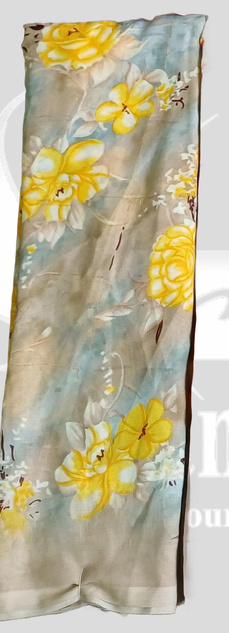 Reniyal(Heavy) Floral Printed Saree &ndash; SMARTLK1001 &ndash; Yellow Mix